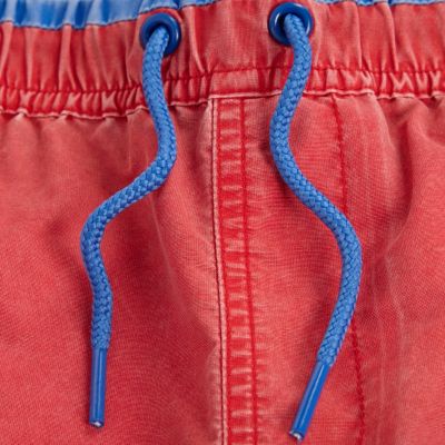 Boys red swim shorts